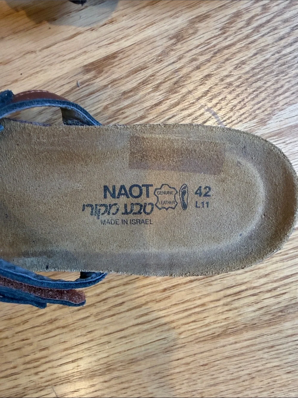 Naot Copper Brown Floral-Stud Double-Strap Slide Sandals